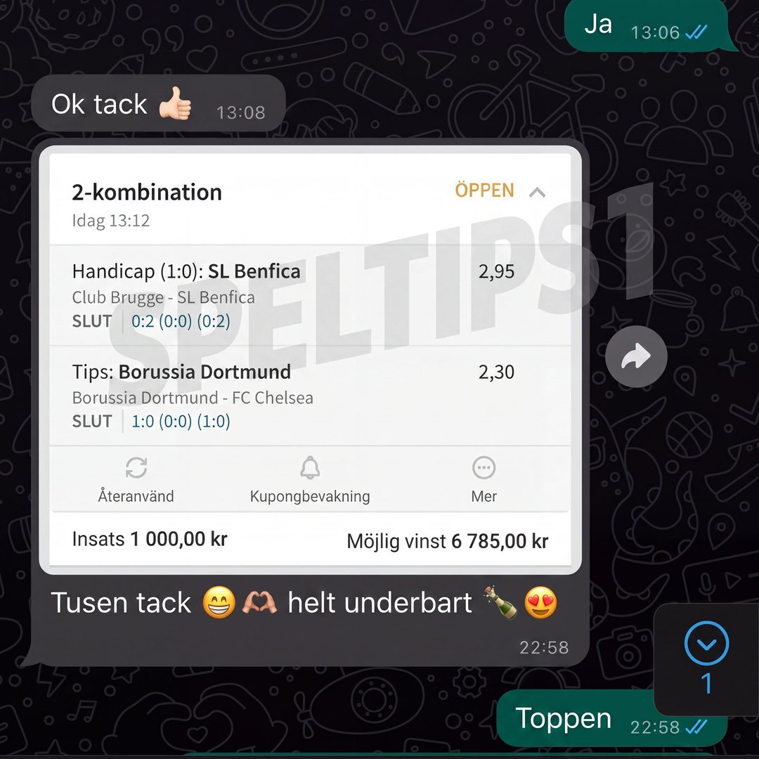 Skärmdump från kund